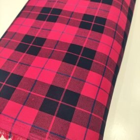 tartan rojo raya azul