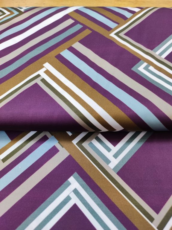 Viscosa morada geométricos - Imagen 3