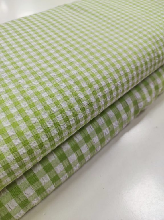 Bámbula vichy verde lima