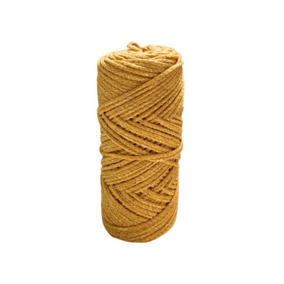 Cotton air glitter color mostaza