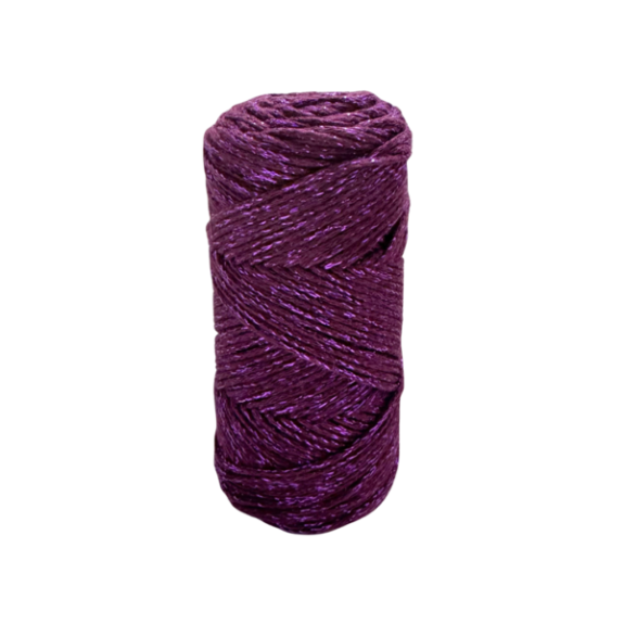 Cotton air glitter color ciruela
