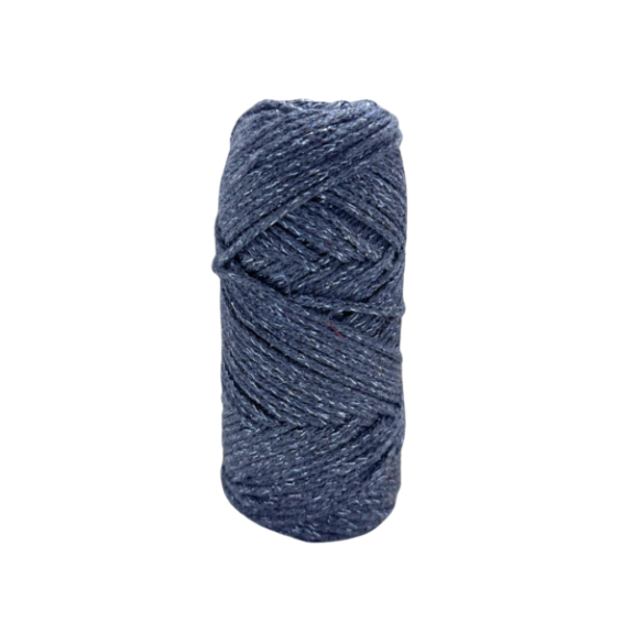 Cotton air glitter color indigo