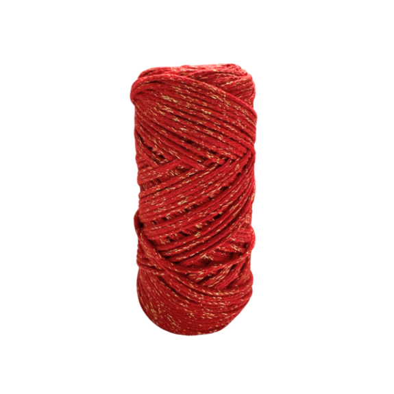 Cotton air glitter color rojo