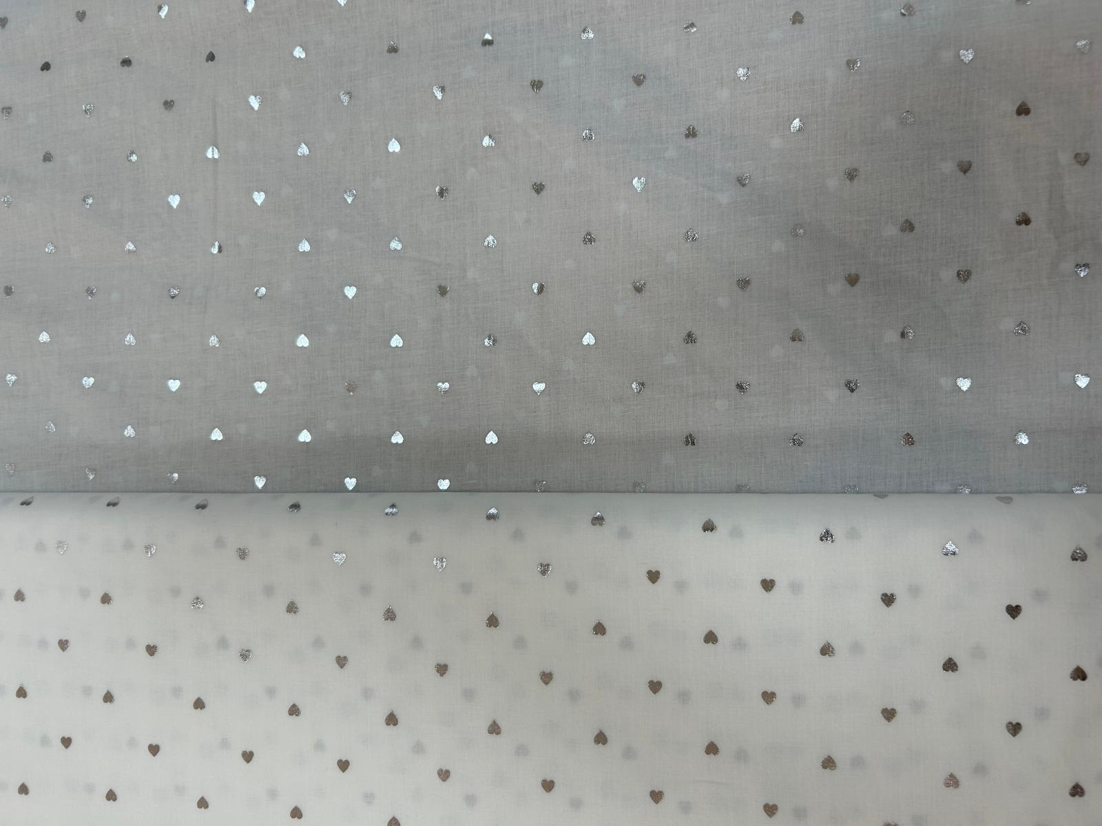 Algodón corazón plata - Imagen 2