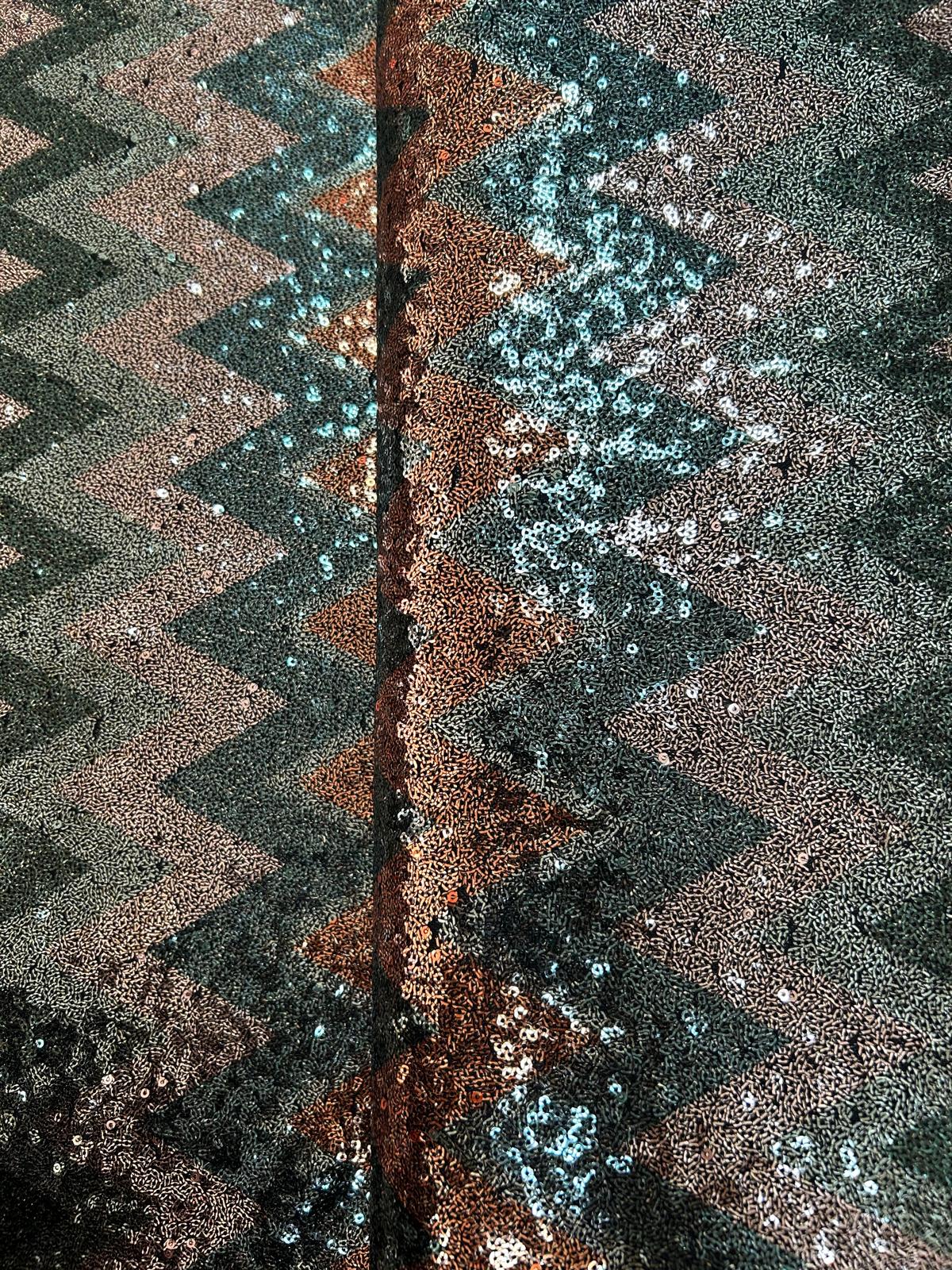 Viscosa lentejuelas geométricos - Imagen 2