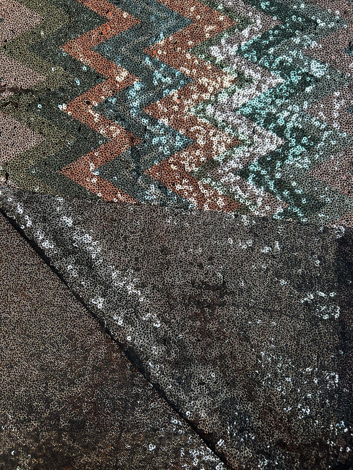 Viscosa lentejuelas geométricos - Imagen 3